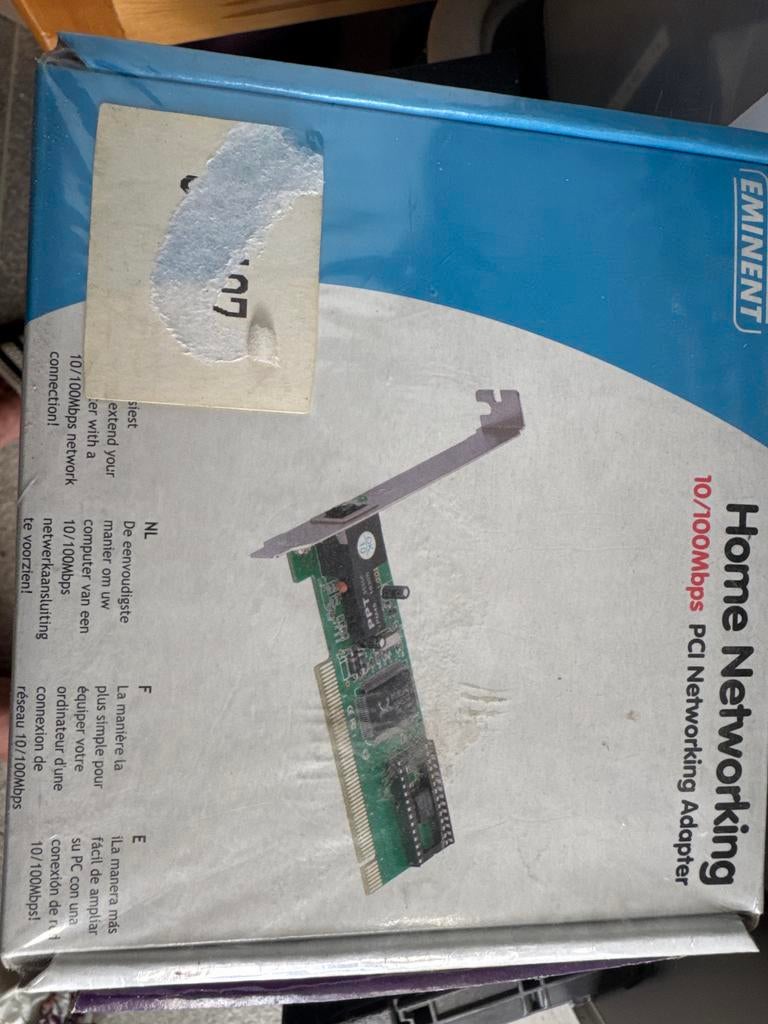 Eminent 10/100Mbps PCI Netwerkkaart Adapter, Ophalen of Verzenden, Nieuw, Intern