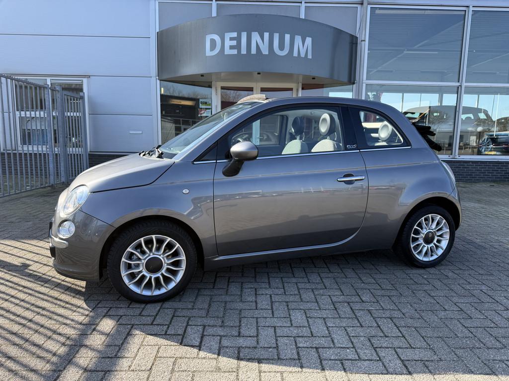 Fiat 500 Cabrio "Automaat" 0.9 TwinAir Lounge Comfintr. Airc, Auto's, 86 pk, Gebruikt, 31 €/maand, Cabriolet