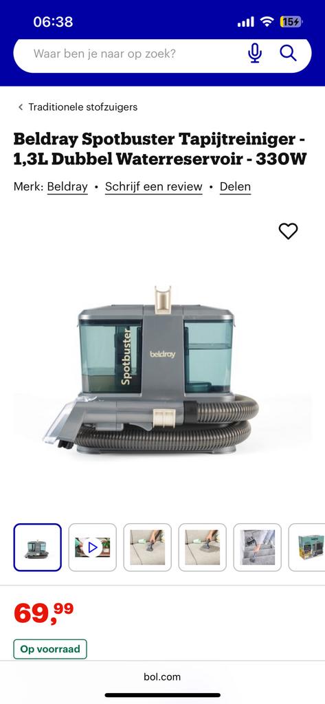 Nieuw in doos beldray meubelreiniger te koop!!!, Ophalen, Zo goed als nieuw