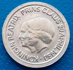 Herdenkingsstuiver Beatrix en Claus - Koningin en Prins 1980, Verzenden, Overige materialen, Nederland