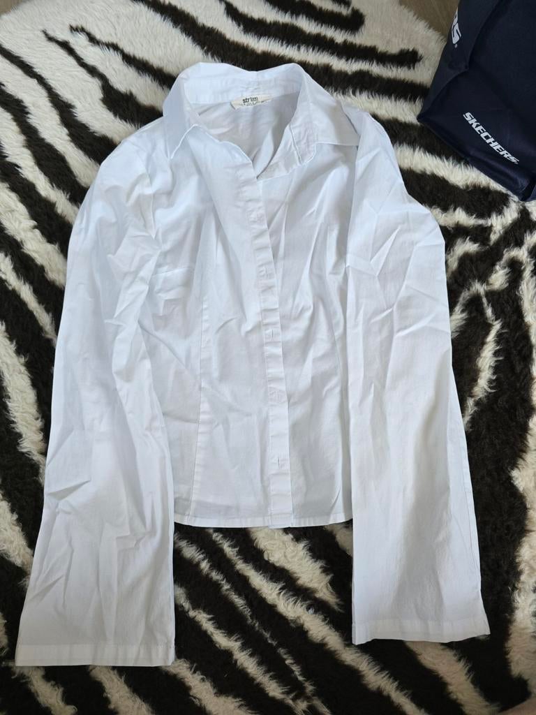 Witte blouse met wijde mouwen, Ophalen of Verzenden