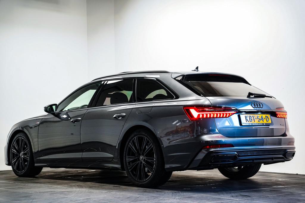 Audi A6 Avant 50 TFSI e quattro S-Line|Pano dak|B&O|20 inch|, Automaat, 77 km/l, Gebruikt, Zwart