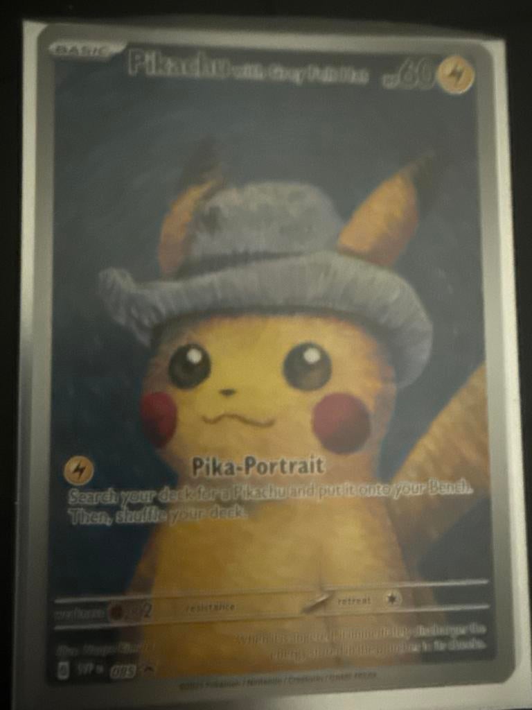 Pikachu van gogh kaart, Ophalen of Verzenden, Nieuw, Losse kaart