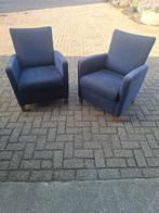 2 fijne blauwe zitstoeltjes - zitten heerlijk!, Ophalen, Gebruikt, 75 tot 100 cm, Stof