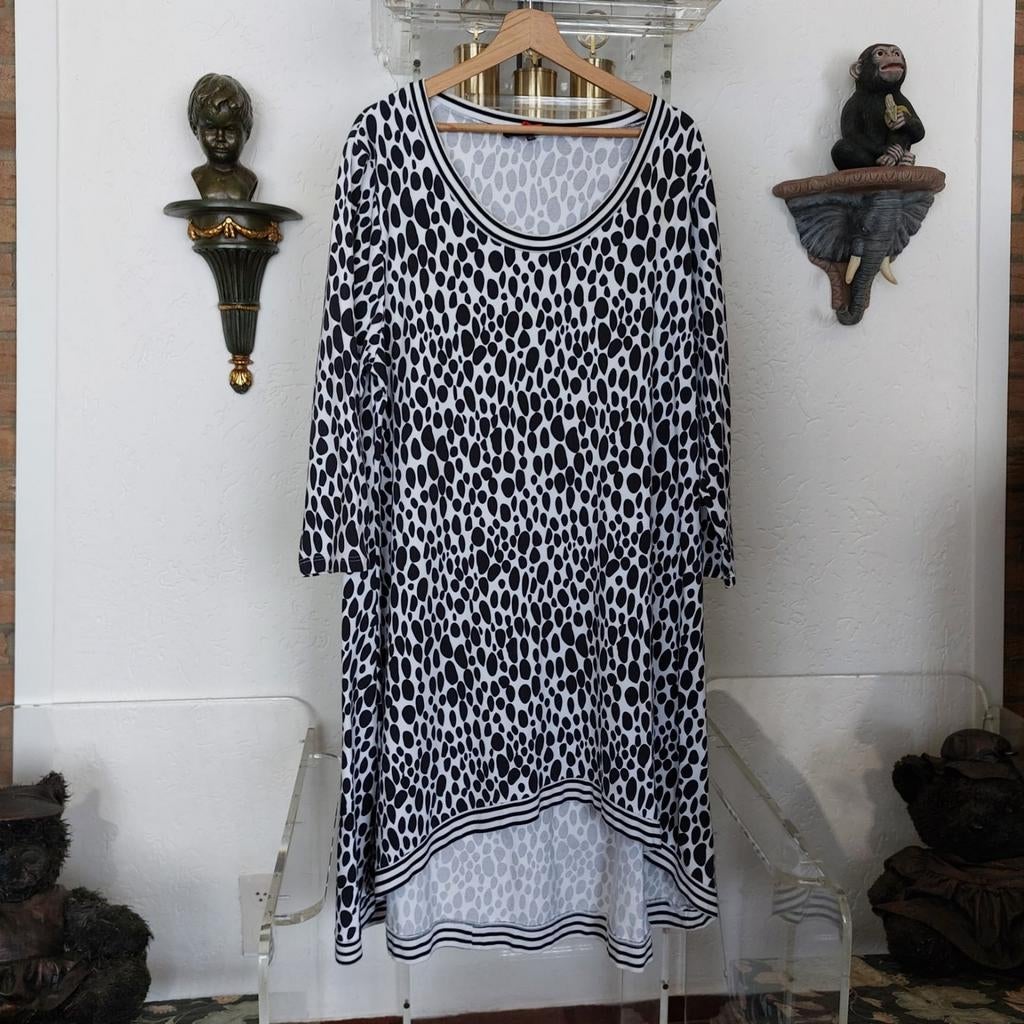 Jurk/Tuniek van het merk Rimini.  Maat 6 (46/48), Kleding | Dames, Grote Maten, Verzenden, Zo goed als nieuw, Rimini, Wit