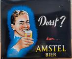 Vintage Amstel Bier Reclamebord - Dorst?, Verzamelen, Merken en Reclamevoorwerpen, Ophalen of Verzenden, Gebruikt, Reclamebord