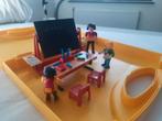 Playmobil koffer met school 70314, Ophalen of Verzenden, Zo goed als nieuw, Complete set