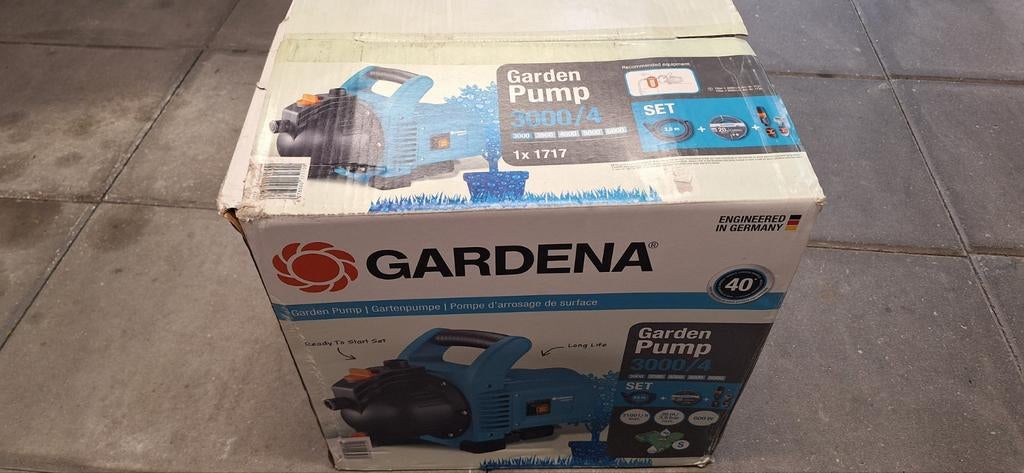 GARDENA Tuinpomp 3000/4 Set, Tuin en Terras, Waterpompen, Ophalen, Nieuw, Dompelpomp