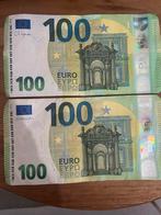 Twee 100 euro biljetten, Ophalen of Verzenden, Overige landen, 100 euro, Setje