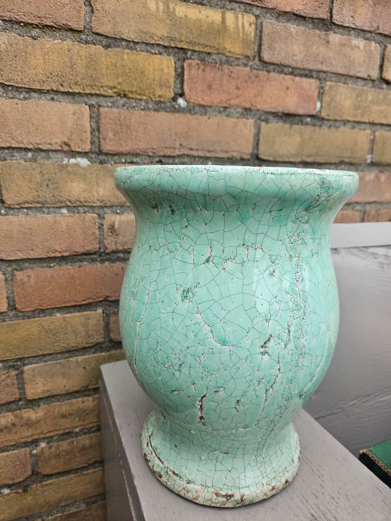 Brynxz pot mintgroen, Steen, Ophalen of Verzenden, Zo goed als nieuw, Minder dan 50 cm