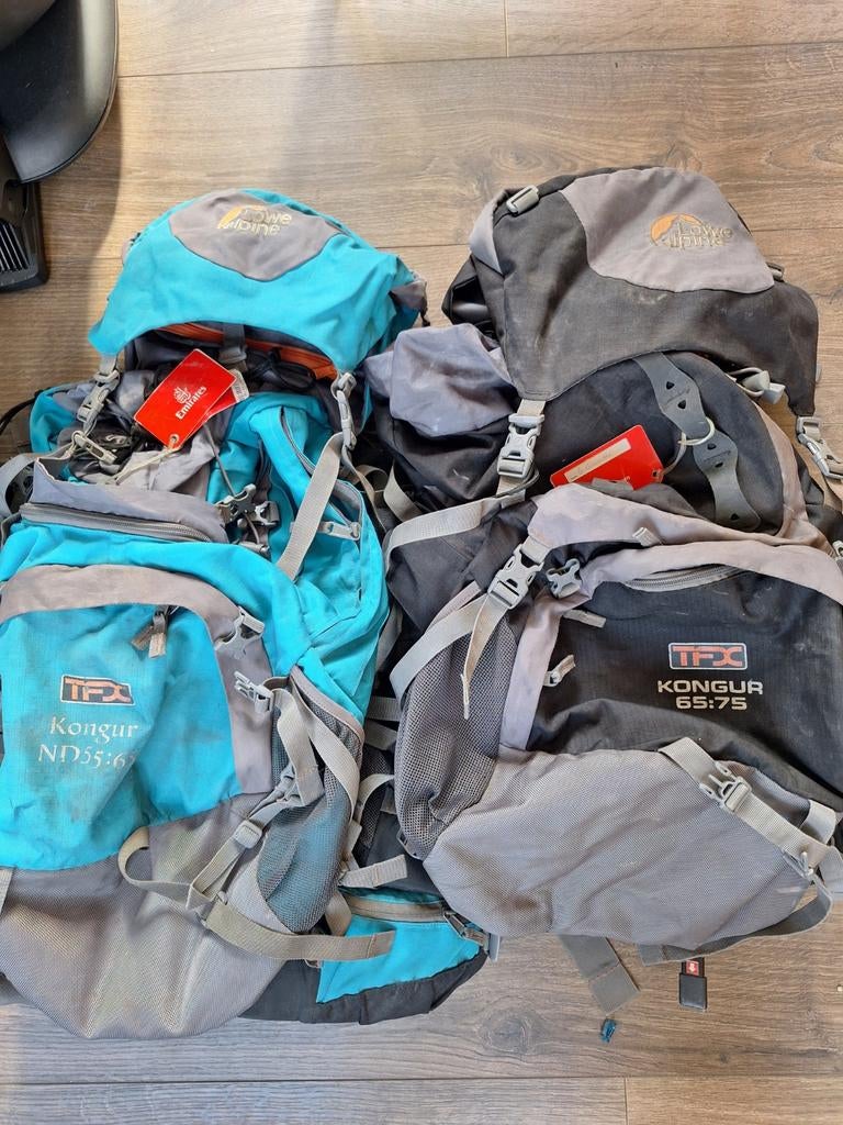 Zwart met grijze stevige Lowe Alpine backpack, Ophalen, Overige merken, 60 cm of meer