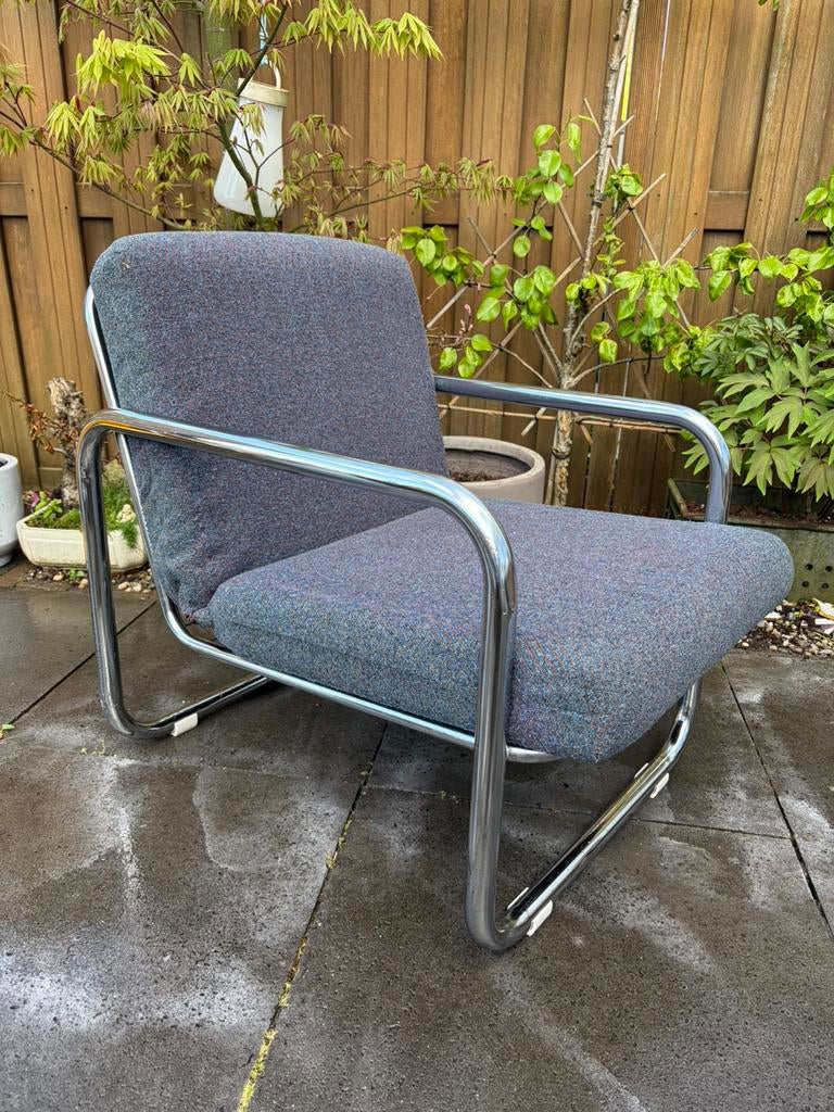 Vintage Bauhaus chroomstaal fauteuil Tsjecho-Slowakije, Ophalen
