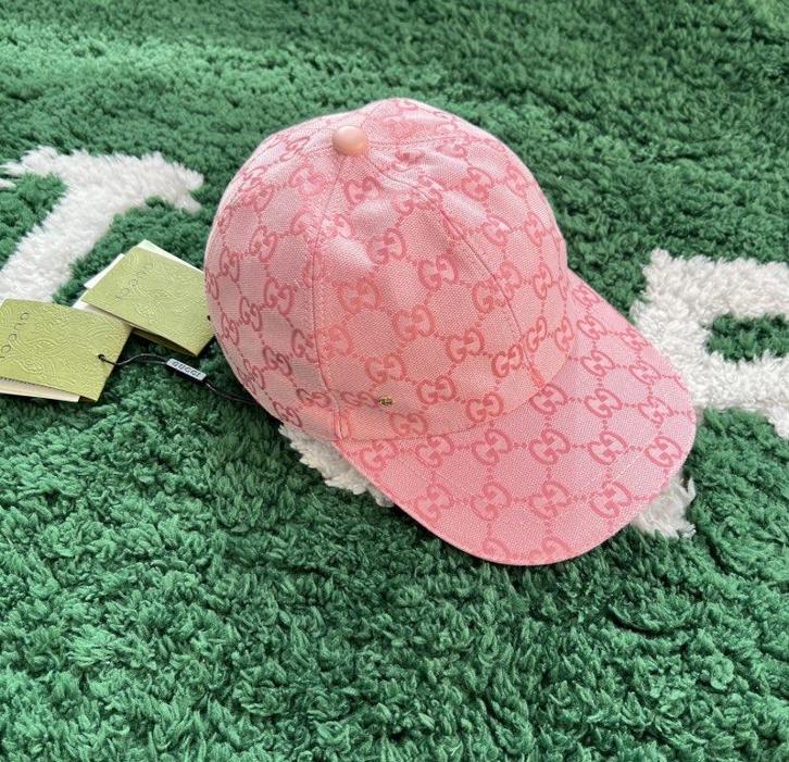 Roze gucci pet, Kleding | Heren, Hoeden en Petten, Nieuw, Pet, 57 cm (M, 7⅛ inch) of minder, Ophalen of Verzenden