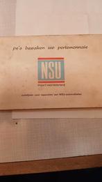 NSU Reparatie Richtlijnen - Oldtimer Auto Handleiding, Ophalen of Verzenden, Gelezen, Overige merken, NSU Import Nederland
