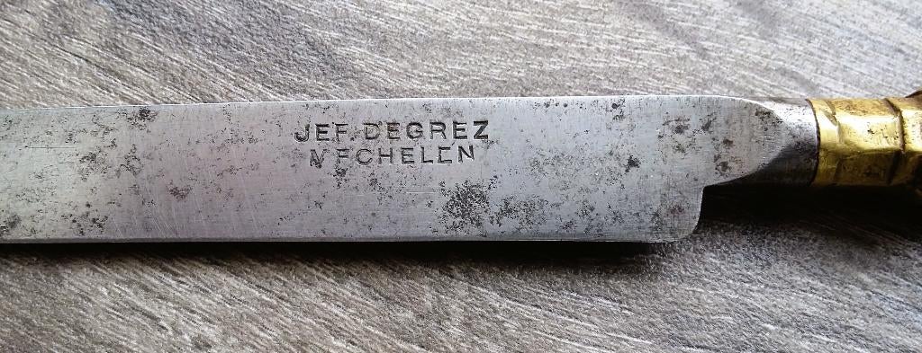 18 de eeuw Nederland Belgie BAROK Tafelmes Reis Mes Jager, Ophalen of Verzenden