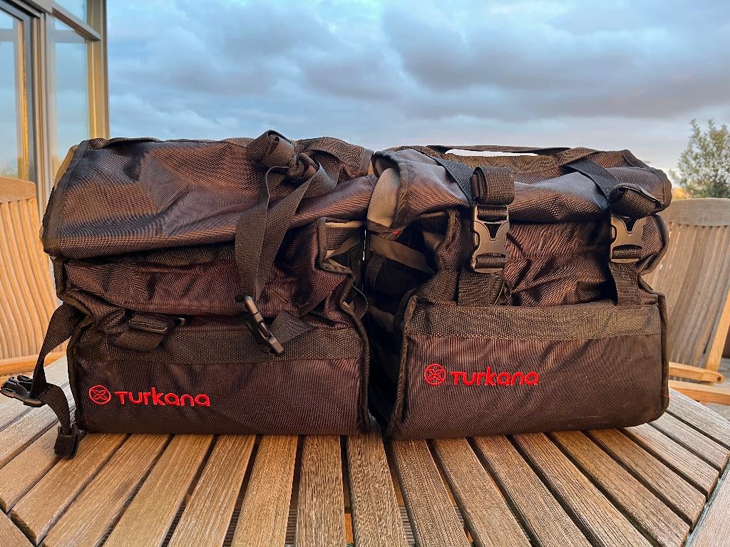 2 Turkana 30 liter motortassen rackless softluggage, Motoren, Ophalen of Verzenden, Gebruikt