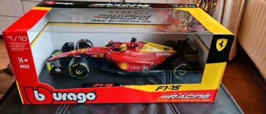 Aanbieding Bburago Ferrari F1-75 Leclerc Monza Livery nieuw, Ophalen of Verzenden, Nieuw, Auto, Overige merken