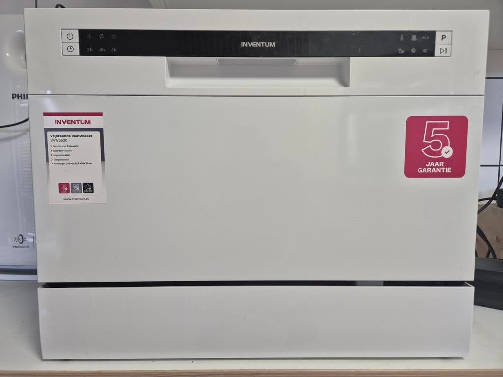 Inventum Compacte Vrijstaande Vaatwasser, Witgoed en Apparatuur, Vaatwasmachines, Zo goed als nieuw, Minder dan 85 cm, Ophalen