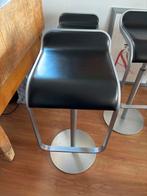 3x Lapalma Lem leren barkrukken, in hoogte verstelbaar, Huis en Inrichting, Barkrukken, Ophalen, Gebruikt, In hoogte verstelbaar