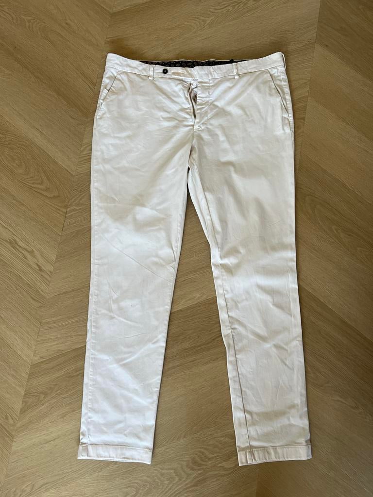 Berwich chino wit maat 56 - Zo goed als nieuw, Kleding | Heren, Broeken en Pantalons, Verzenden, Zo goed als nieuw, Maat 56/58 (XL)