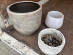 bloempotten voor weinig, Ophalen, Gebruikt, Rond, Aardewerk