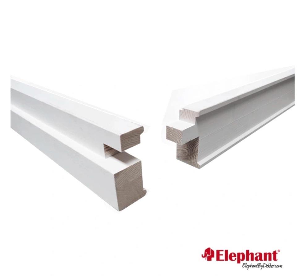 Hardhouten binnendeur kozijn deurkozijn wit voorbehandeld, Deurkozijn, Niet ingevuld, Nieuw, Ophalen of Verzenden