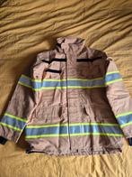 Brandweer jas maat XL bruin met reflecterende strepen, Ophalen of Verzenden, Zo goed als nieuw