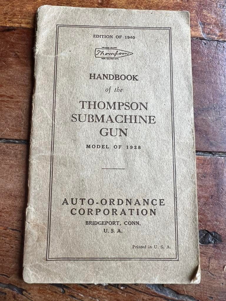 WO2 Amerikaans voorschrift Thompson Auto Ordnance Factory, Amerika, Ophalen of Verzenden