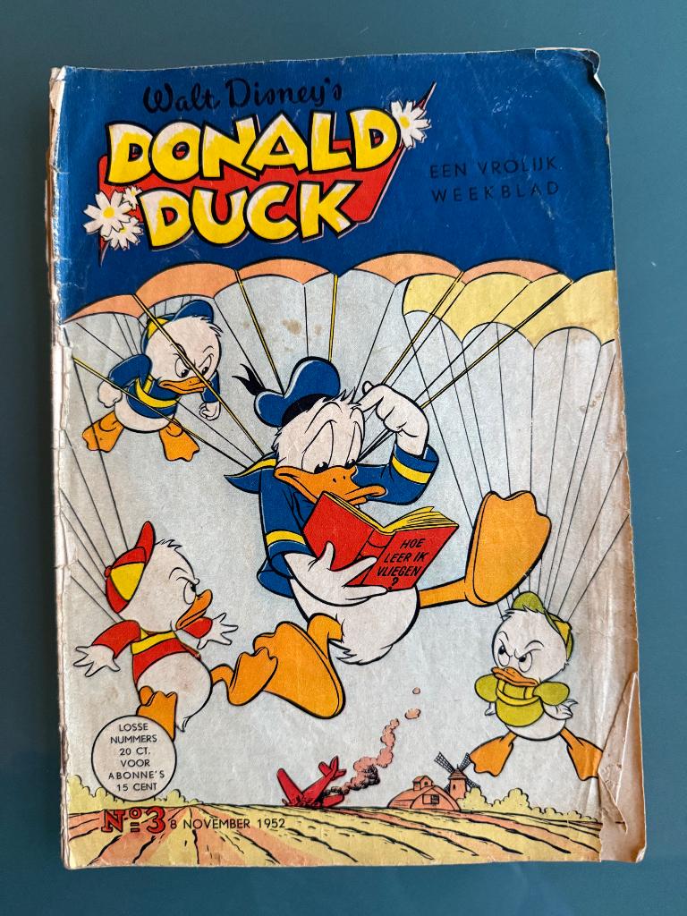 Donald Duck 1952, 3 nummers, Boeken, Meerdere stripboeken, Ophalen of Verzenden, Gelezen