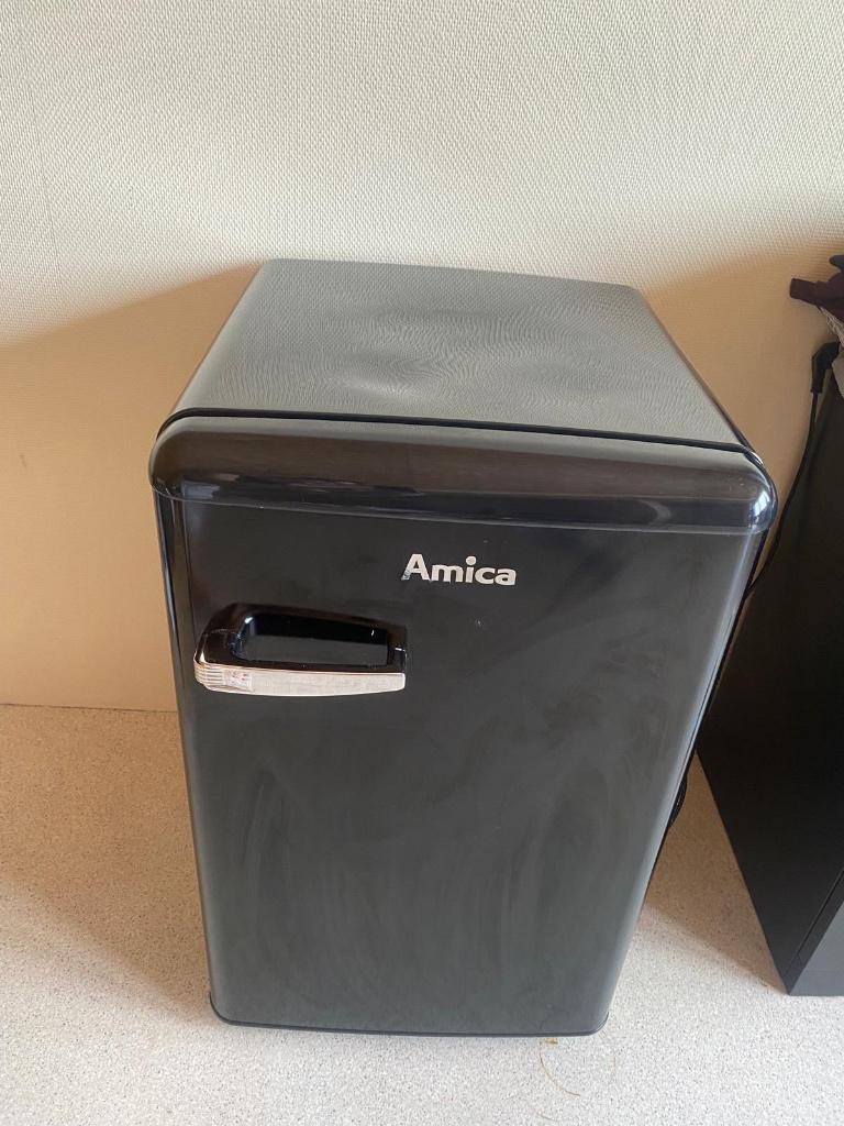 Amica Koelkast Tafelmodel, Zwart, Zo goed als nieuw, Minder dan 100 cm, 25 tot 50 cm