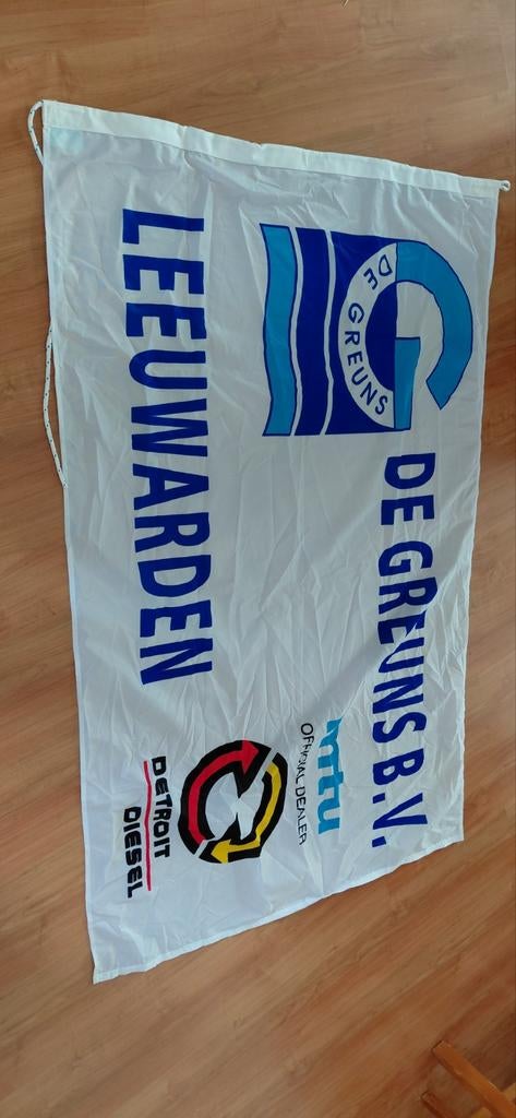 Scheepvaartsvlag De Greuns bv Leeuwarden 145 x 95, Ophalen of Verzenden