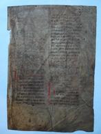 Origineel manuscript missaal perkament muziek 1200 Duitsland, Verzenden