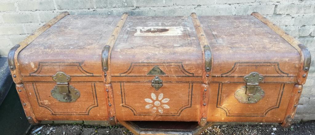 Hutkoffer/koffer. ARCO GERMANY. Ca 1900. 100/58/32., Ophalen