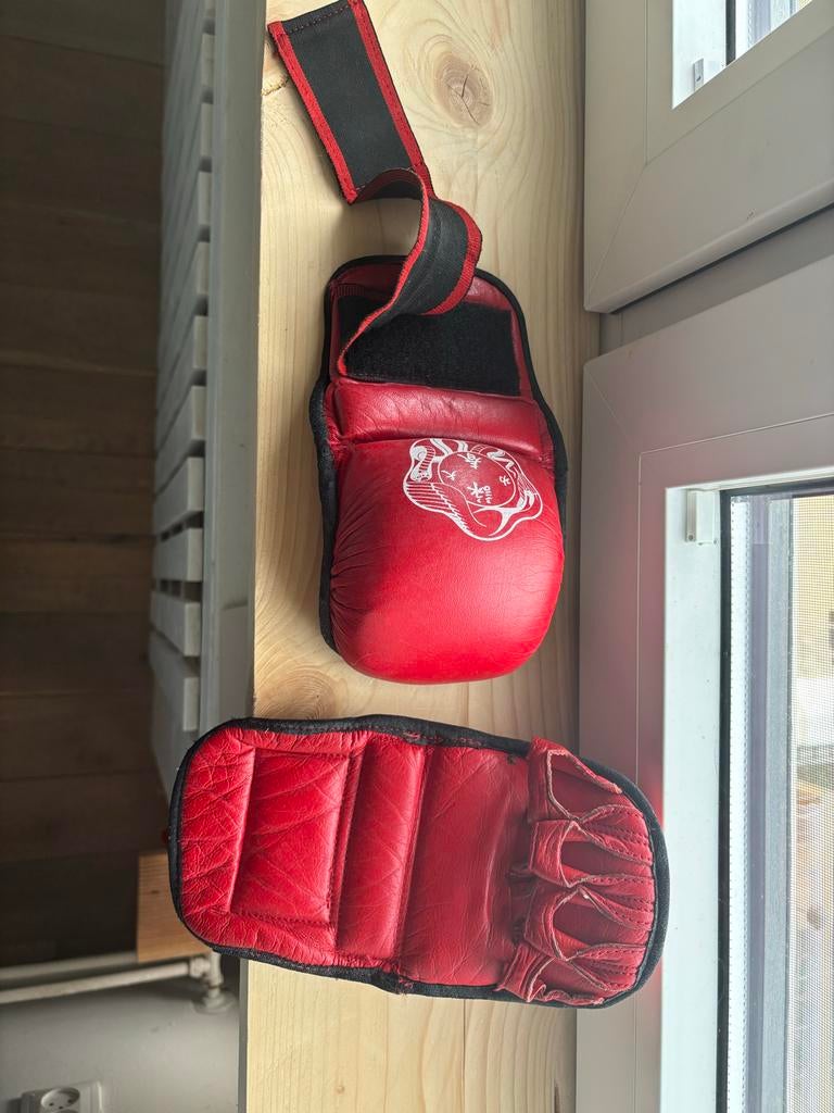 Wing Chun Bokshandschoenen - Gebruikt, maar goed voor ronde, Sport en Fitness, Ophalen of Verzenden, Gebruikt, Bokshandschoenen