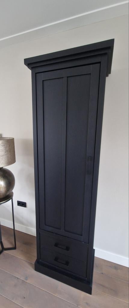 Zwarte kast buffetkast, Ophalen, 200 cm of meer, 50 tot 100 cm, Zo goed als nieuw