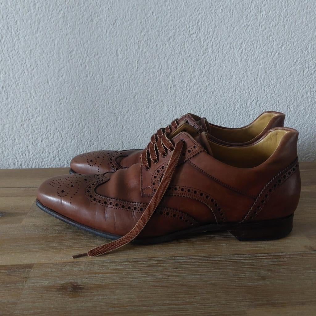 GREVE Classic half Brogues schoenen maat 43, Bruin, Ophalen of Verzenden, Zo goed als nieuw, Greve