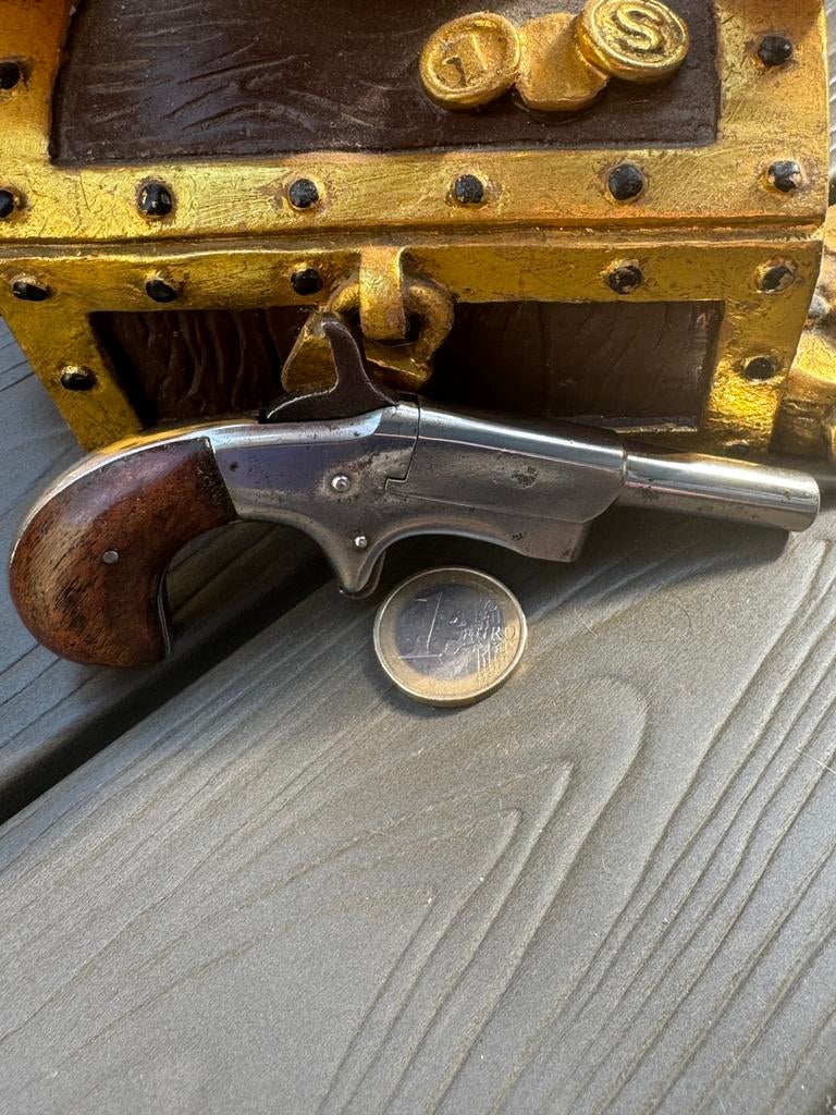 Antiek Derringer Pistool 22 short Decoratief Model, Ophalen