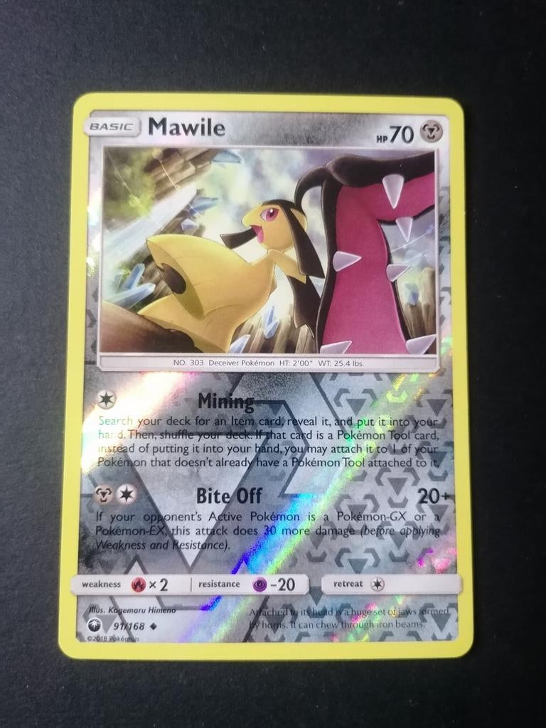 Mawile - Reverse Holofoil Celestial Storm 91/168 - Pokémon, Ophalen of Verzenden, Zo goed als nieuw, Foil