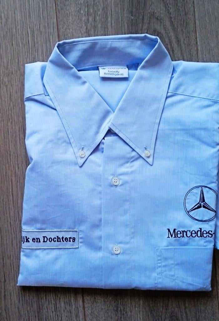 Lichtblauw Mercedes overhemd maat L, Blauw, Nieuw, Ophalen of Verzenden, Mercedes