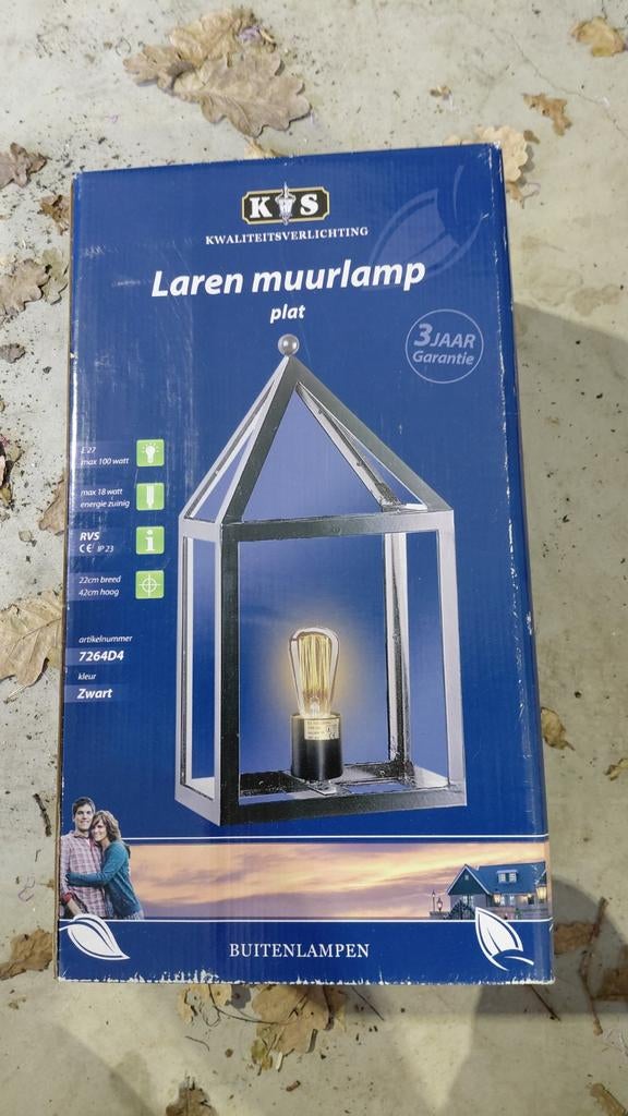 2x Nieuwe Van Laren Muurlampen - Winkelwaarde 
€69 p/st, Minder dan 50 watt, Wandlamp, Nieuw, Ophalen of Verzenden