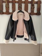 Leren gevoerde Jasje maat 38, Kleding | Dames, Ophalen of Verzenden, Zo goed als nieuw, Maat 38/40 (M), Zwart