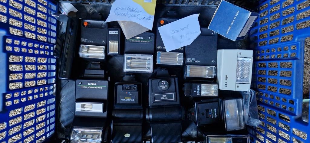Diverse flitsers voor vintage camera's - Agfatronic, Philips, Ophalen of Verzenden, Gebruikt, Overige merken