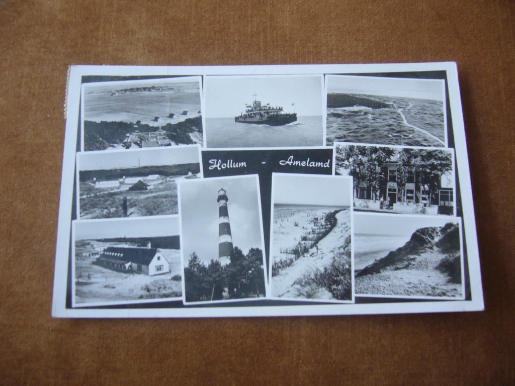 HOLLUM  -  AMELAND  =  FOUTJE IN DE KAART AMELAMD 9 LUIK, Ophalen of Verzenden, 1940 tot 1960, Gelopen, Waddeneilanden