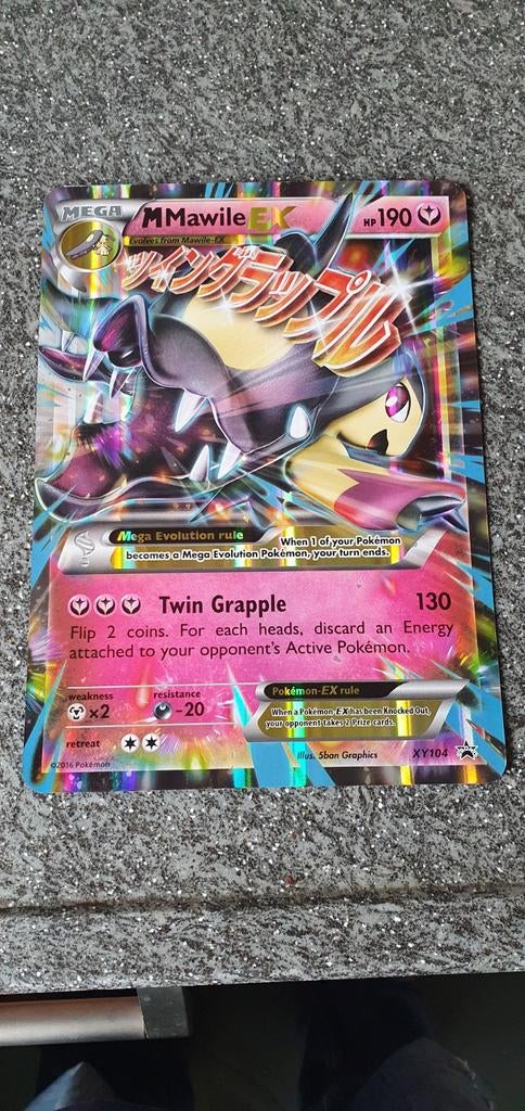 Pokémon M Mawile EX kaart XY104 Jumbo kaart past in fotolijs, Ophalen of Verzenden