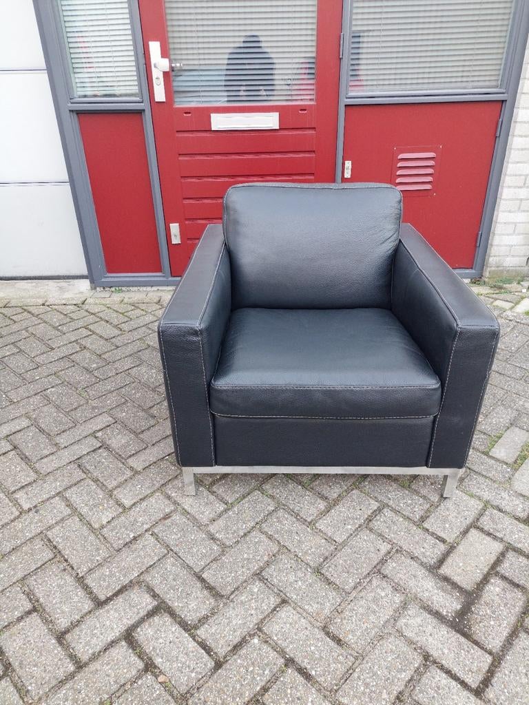 Leren stoelen, Ophalen, Gebruikt, 75 tot 100 cm, 50 tot 75 cm