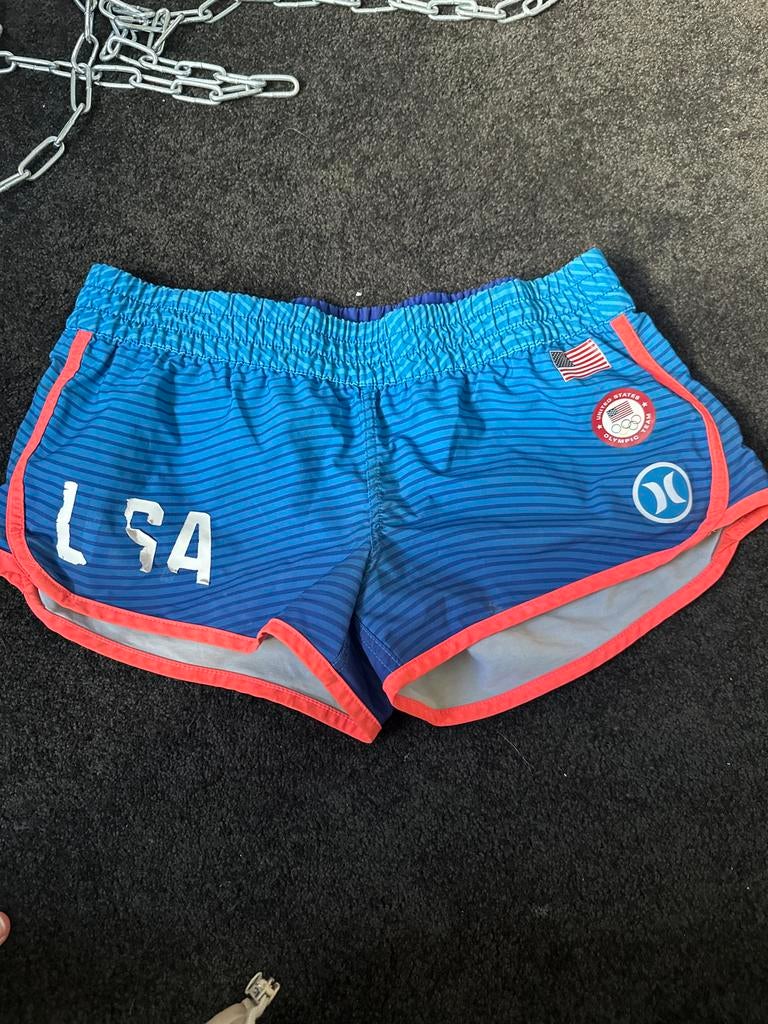 Nike USA Olympische Spelen Broekje, Maat 38/40 (M), Blauw, Ophalen of Verzenden, Zo goed als nieuw