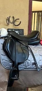 15,5 inch leren springzadel, Ophalen of Verzenden, Gebruikt, Springen