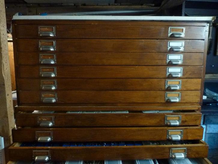 tekeningenkast van Bruynzeel, Huis en Inrichting, Kasten | Ladekasten, Zo goed als nieuw, Minder dan 100 cm, 50 tot 100 cm, 25 tot 50 cm