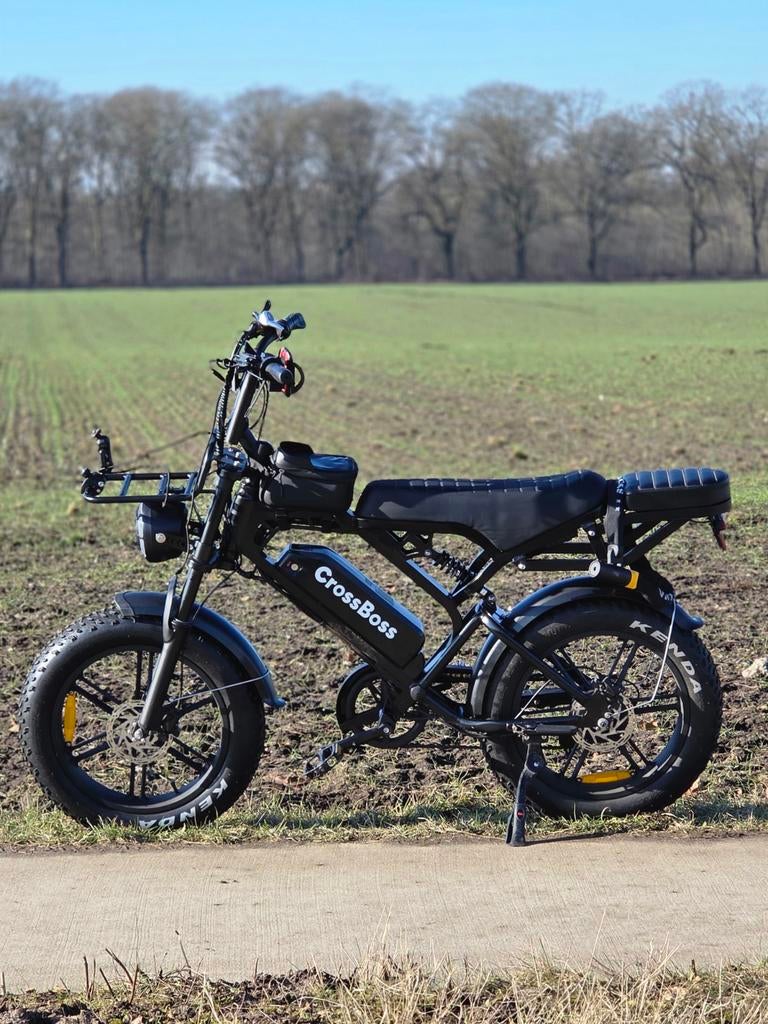 CrossBoss E-bike Fatbike - Zo goed als nieuw, Zo goed als nieuw, Minder dan 47 cm, 50 km per accu of meer, Ophalen