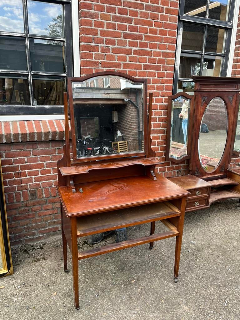 Mooie antieke kaptafel, Ophalen, Zo goed als nieuw, 50 tot 100 cm, Minder dan 100 cm